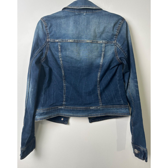 NEW Aeropostale Jean Denim Jacket Sm Blue Faded Wash Y2K Pockets Cotton A57 - Picture 3 of 5